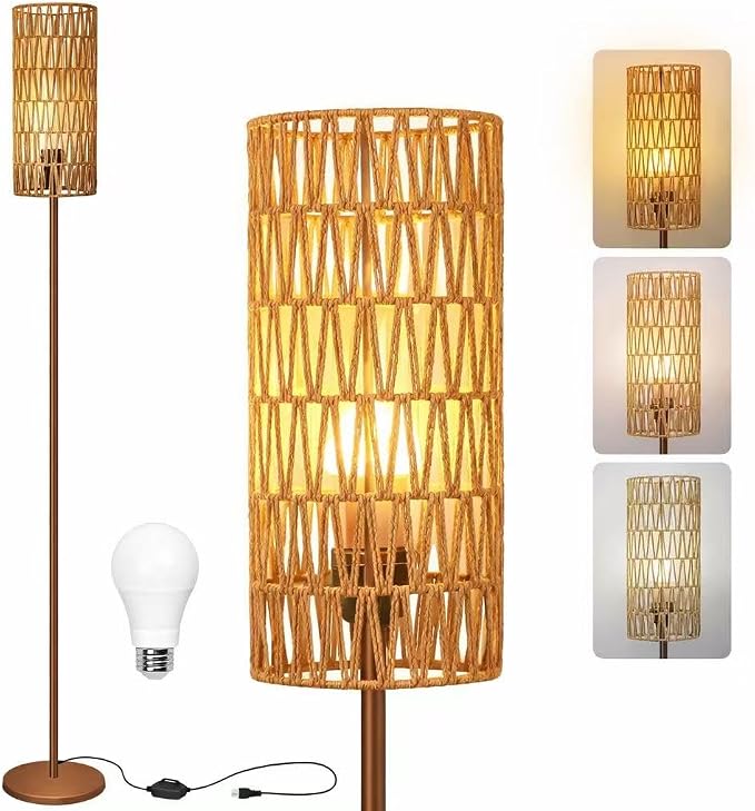 Ruiever Floor Lamp for Living Room, Farmhouse Floor lamp, Modern Standing lamp by Ruiever