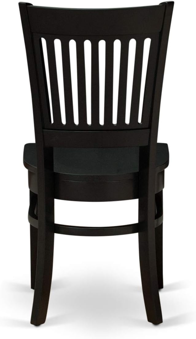 East West Furniture ANVA5-BLK-W 5 Piece Modern Dining Table Set Includes a - Image 10
