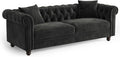 ONBRILL 82 Inch Chesterfield Sofa, 23 Inch Deep Seat Velvet Couch by ONBRILL