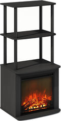 Furinno Turn-N-Tube Side Table, 3-Tier NO Heat Fireplace End Table by Furinno-FitsYourSpaceFitsYourBudget