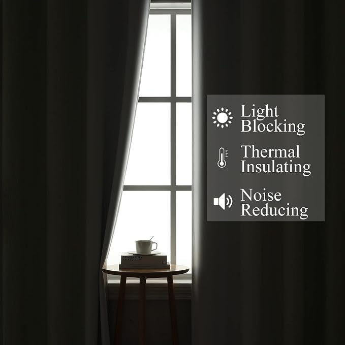 Estelar Textiler Sage Green and Greyish White Ombre Blackout Curtains 90 Inch - Image 3