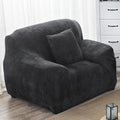 vctops 1-Piece Velvet Plush Stretch Chair Sofa Slipcover Soft Fuzzy Fluffy by vctops