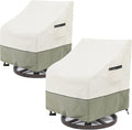 Outdoor Swivel Rocker Chair Covers 2 Pack, 35 W x 37 D x 36 H inches, 100% by LSongSKY