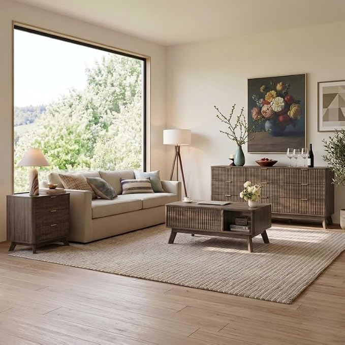 Wood Lift Top Coffee Table - Image 9