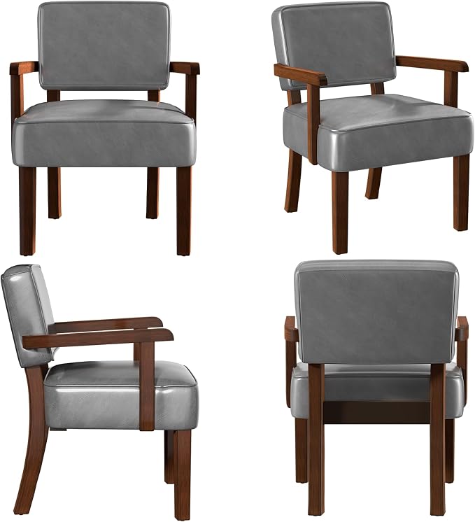 FAGAGA Accent Chair, PU Leather Oversized Living Room Chairs - Image 4