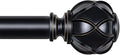 KAMANINA Curtain Rods for Windows 48 to 84 Inch, 7/8 Inch Single Decorative by KAMANINA