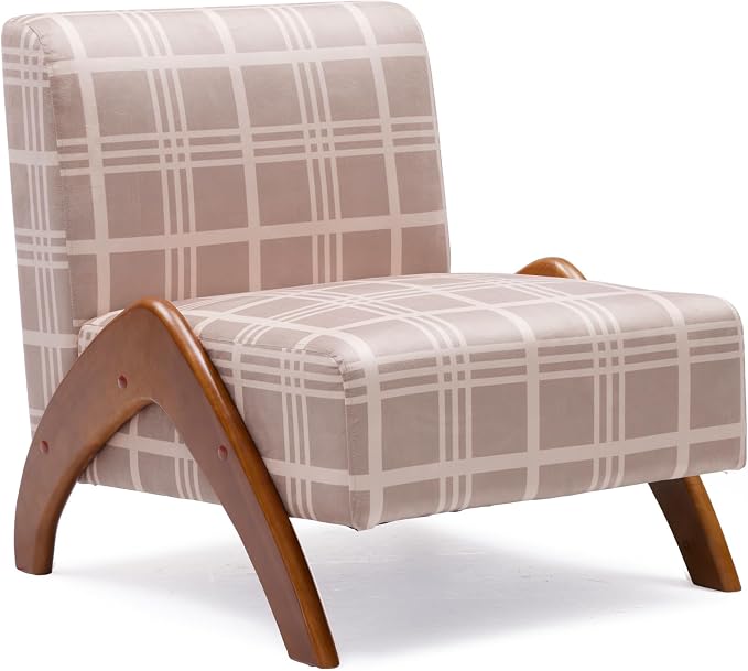 Oversized Accent Chair, upholstered armless mid Century Modern Living Room Chair by MILCIL