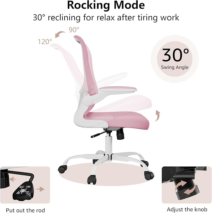 Ergonomic Office Chair, Comfort Swivel Home Office Task Chair, Breathable Mesh - Image 5
