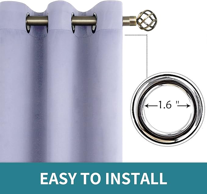 BGment Room Darkening Curtains 63 Inches Long - Image 5