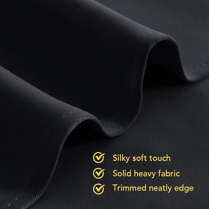 NICETOWN Blackout Draperies Window Curtain Panels, Autumn/Winter Thermal - Image 5