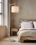 OYEARS Rustic Farmhouse Tree Trunk Floor Lamp Classic Country Wood Grain Resin by OYEARS