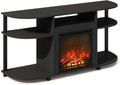 Furinno Jensen Fireplace TV Stand, NO Heat Decorative Electric Fireplace TV by Furinno-FitsYourSpaceFitsYourBudget