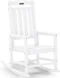 Outdoor Adirondack Rocking Chairs All-Weather HDPE Patio Rocker Chair by ABCPATIO