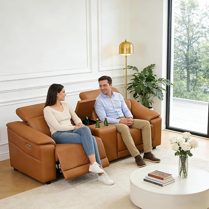 Power Recliner Sofa Set, Reclining Sectional Sofa Couch - Image 7