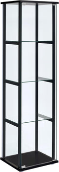 Coaster Home Furnishings Cyclamen 64-inch 5-Tier Clear Tempered Glass Curio by CoasterFineFurniture