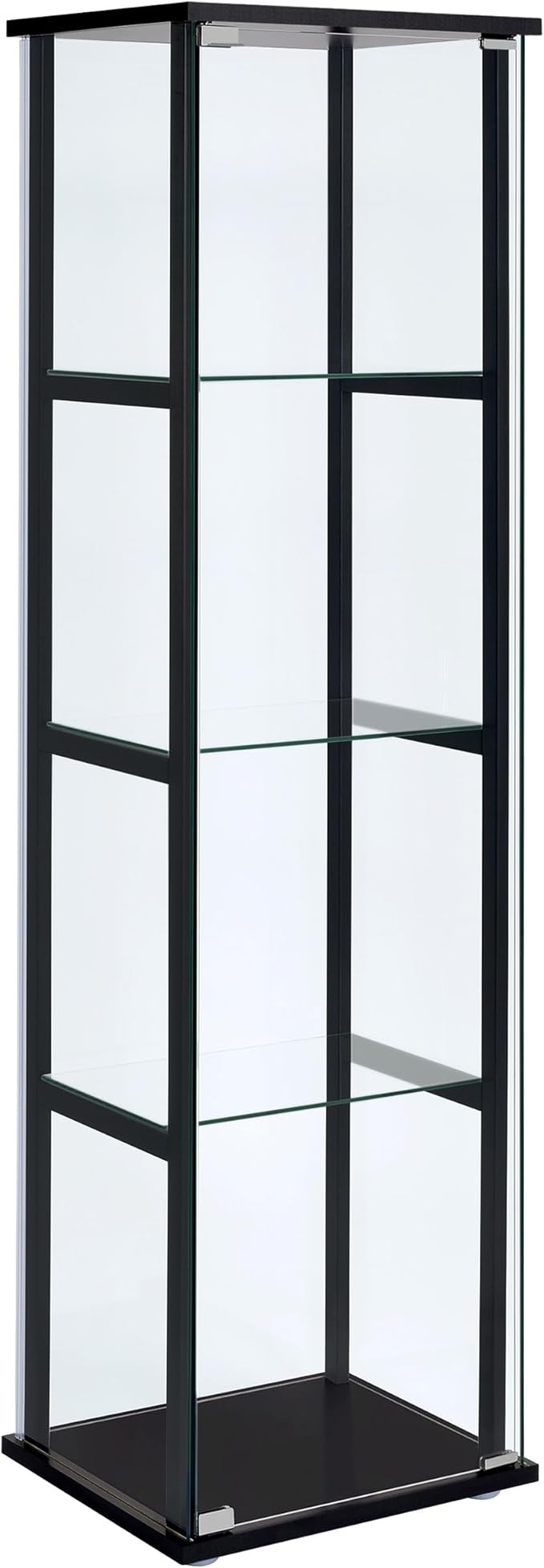 Coaster Home Furnishings Cyclamen 64-inch 5-Tier Clear Tempered Glass Curio by CoasterFineFurniture