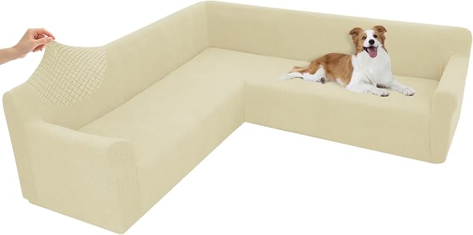 Arfntevss Stretch Sectional Couch Covers L Shaped Corner Sectional Sofa Cover by Arfntevss