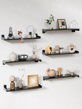 Floating Shelves for Wall, Shelves for Decor Storage Set of 6, Wall Mounted by FNBAR