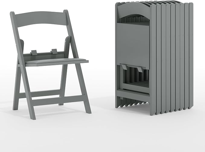 Flash Furniture Hercules Set of 10 Kids Gray Resin Folding Chair by FlashFurniture