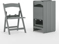 Flash Furniture Hercules Set of 10 Kids Gray Resin Folding Chair by FlashFurniture