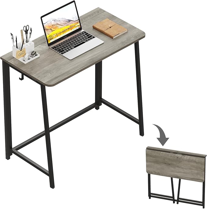 WOHOMO Folding Desk, Small Foldable Desk 31.5" by WOHOMO