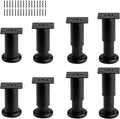 8 PCS Adjustable Metal Furniture Legs 3.15-4.72 Inch, Heavy Duty Replacement by Unknown