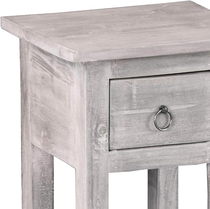 Sunset Trading Shabby Chic Cottage Accent Table, Stonewall Gray - Image 7
