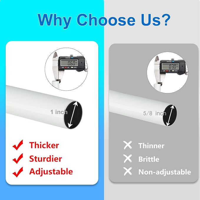 Byondeth Curtain Rods for Windows 16 to 28 or 40 Inches Max Adjustable Length 1 - Image 6