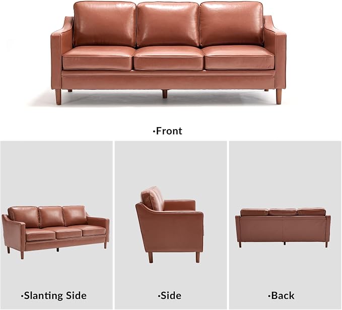 Kingfun Living Room Furniture Sets, 3 Seater Couch and Loveseat, Mid Century - Image 8