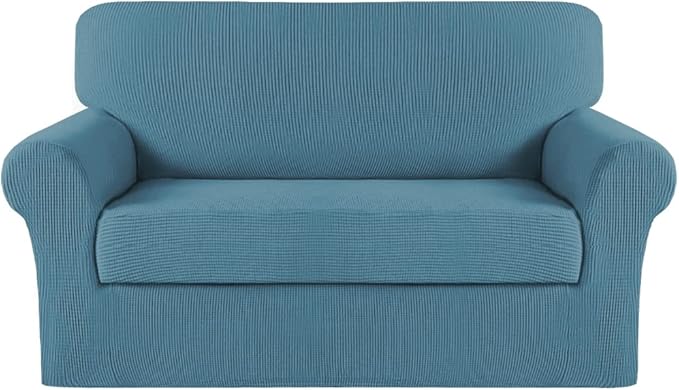 Turquoize Stretch Sofa Slipcover 2 Pieces Sofa Cover Couch Cover by Turquoize