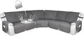 HDCAXKJ 100% Waterproof Reclining Sectional Couch Covers L Shape Recliner Sofa by HDCAXKJ