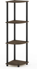 Furinno TURN-N-TUBE Corner Shelf, 4-Tier Corner Bookshelf, Display Storage by Furinno-FitsYourSpaceFitsYourBudget