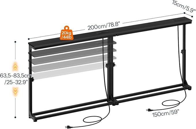 HOOBRO Narrow Console Table Set of 2 - Image 3