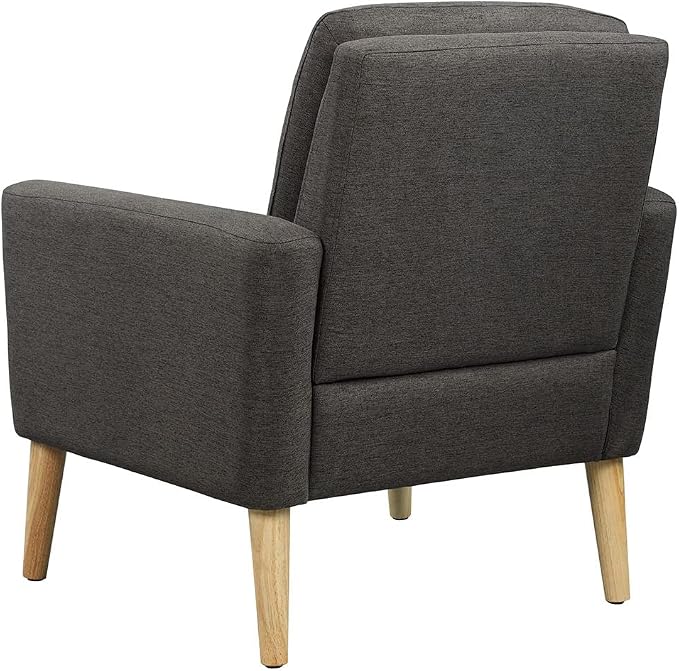 Modern Accent Chair for Living Room, Comfy Upholstered Linen Fabric Single Sofa - Image 10