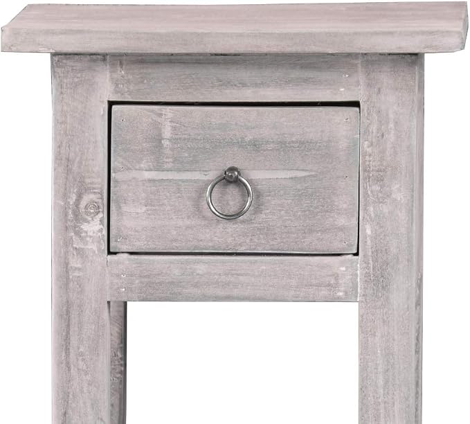 Sunset Trading Shabby Chic Cottage Accent Table, Stonewall Gray - Image 6