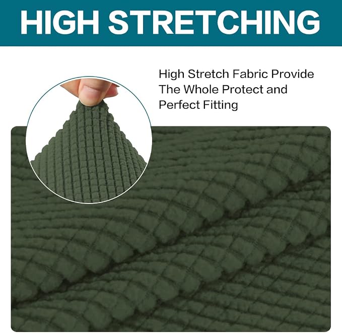 Turquoize Stretch Sofa Slipcover 2 Pieces Sofa Cover Couch Cover - Image 5