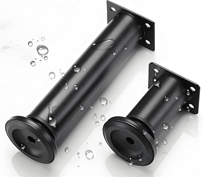 4PCS Adjustable 3.1-4.7 Inch Metal Furniture Legs Black Furniture Replacement - Image 4