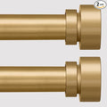 Lootkell 2 Pack Modern Gold Curtain Rods Set by Unknown
