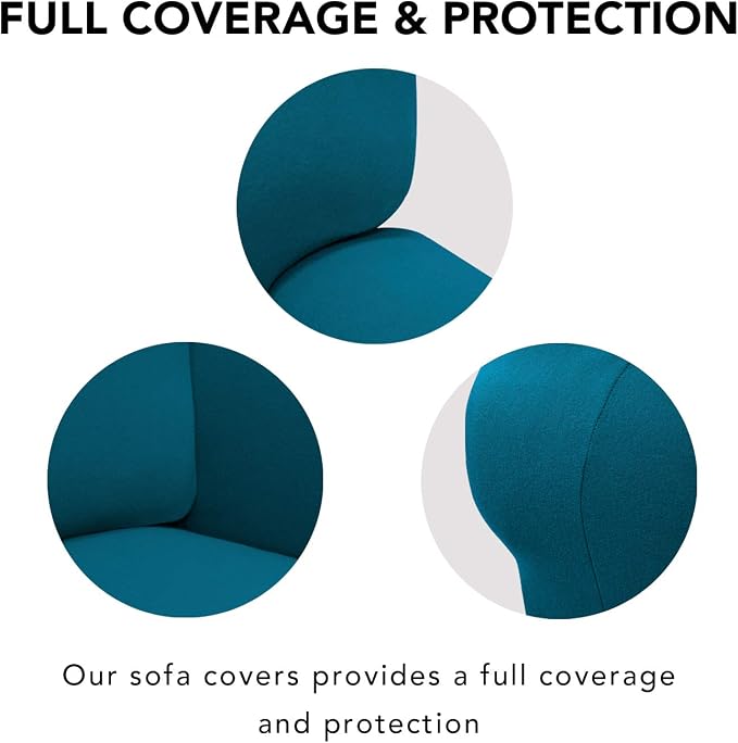 PureFit Super Stretch Chair Sofa Slipcover – Spandex Non Slip Soft Couch Sofa - Image 3