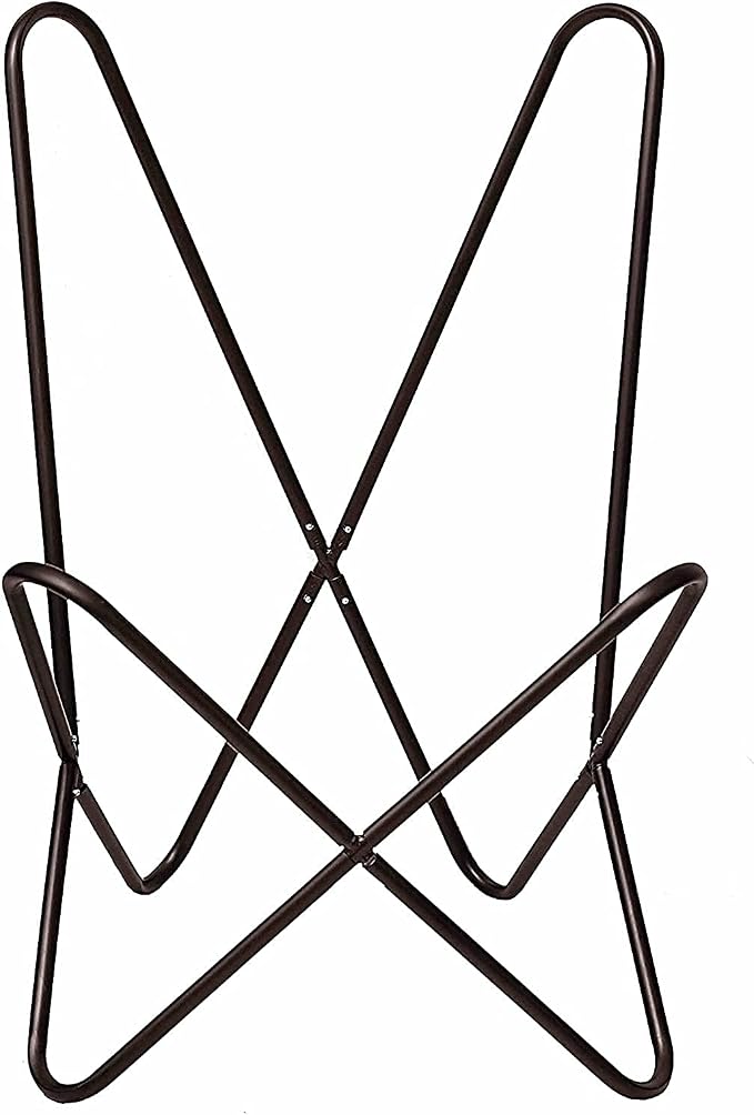 cuero Handmade Living Room Buffalo Leather Chair, Home-Decor, Butterfly Chair - Image 7