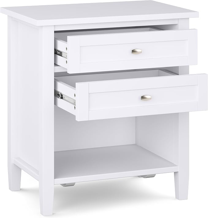 SIMPLIHOME Warm Shaker Solid Wood 24 inch Wide Transitional-Style Bedside - Image 3