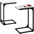 QEEIG C Table Side Table Set of 2 Living Room Sets C Shaped Couch Tray End by QEEIG