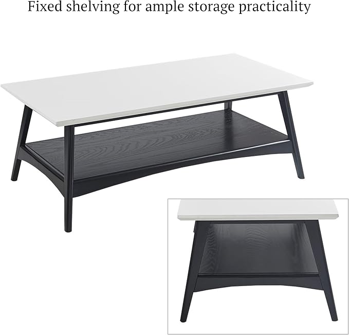 Madison Park Coffee Table with Storage Shelf, Rectangular Table - Image 5