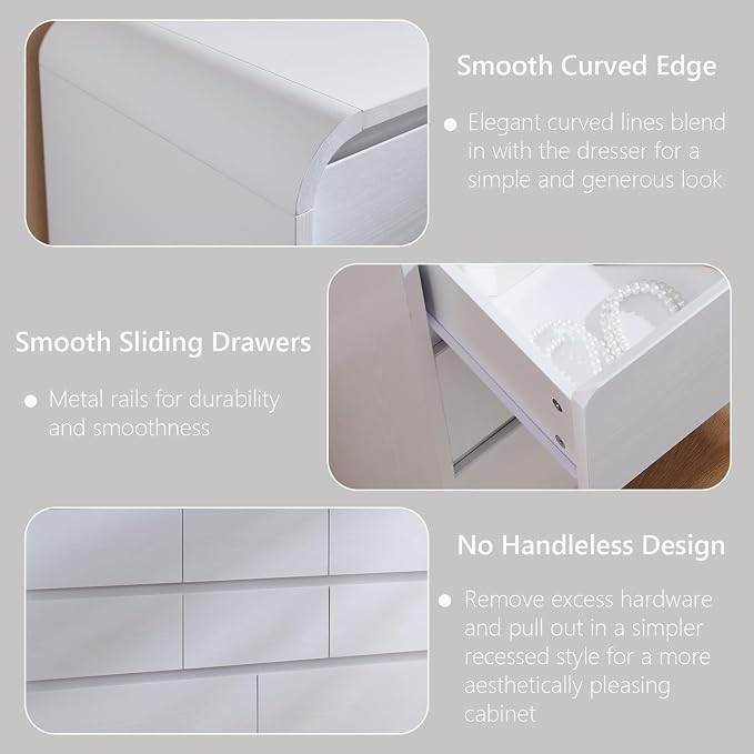 Aitjunz Modern 8 Drawers Dresser - Image 5