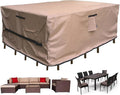 Patio Furniture Set Cover Waterproof Rectangular Heavy Duty 600D Outdoor by CKCLUU