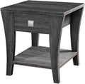 Furniture of America Ami Transitional Wood Storage End Table in Gray by FurnitureofAmerica