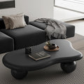 47.2” Cloud Coffee Table with 3 Ball Legs, Modern Irregular Center Table by BSYEIO