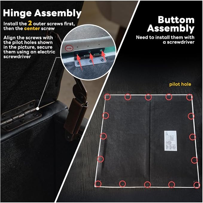 Tbfit Large Square Storage Ottoman Bench, Tufted Upholstered Coffee Table - Image 8