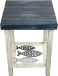 Furniture Barn USA Cottage, and Weathered Navy Square End Table by FurnitureBarnUSA