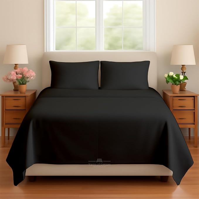 Sleeper Sofa Bed Sheet, 100% Cotton 400 Thread Count, 4 Piece Set, Deep Pocket by BeyondWhatYouSee